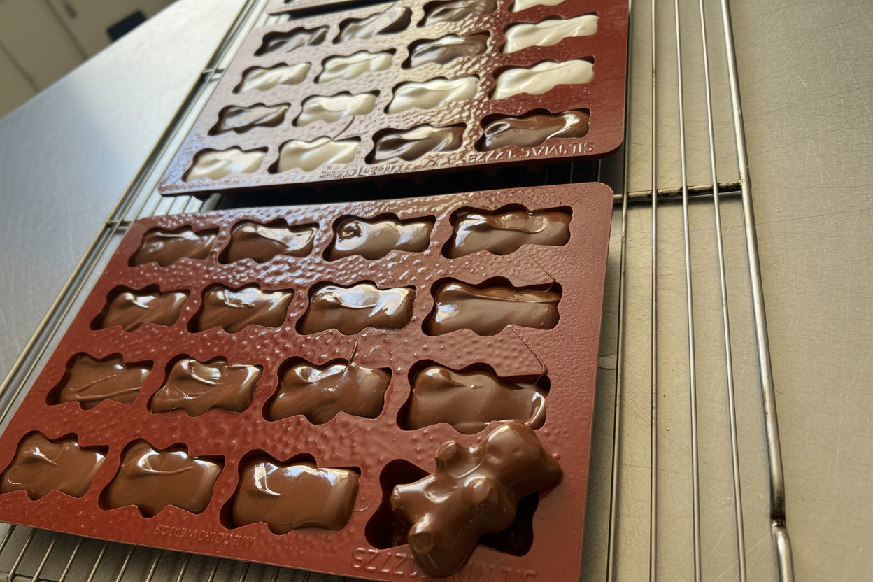Oursons en Guimauve enrobés de Chocolat au Lait