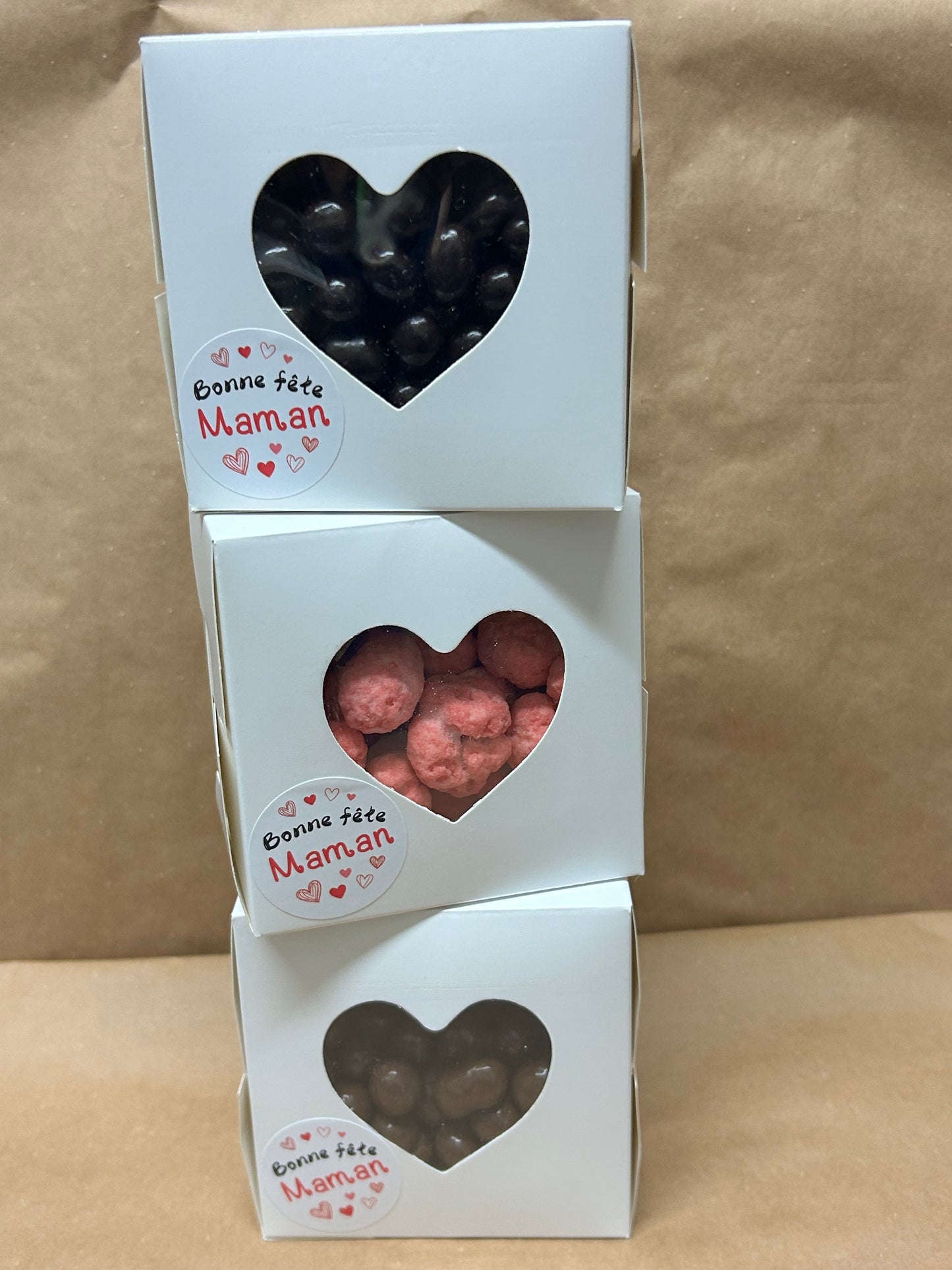 Coffret Cœur Blanc Fête des Mères