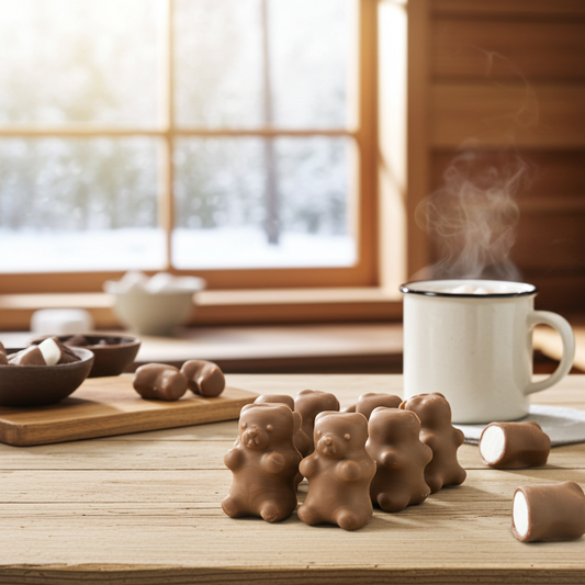 Oursons en Guimauve enrobés de Chocolat au Lait