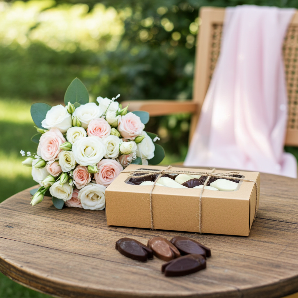 Coffret Cigales- Chocolat Blanc,Lait et Noir Fourrés Praliné Croustillant
